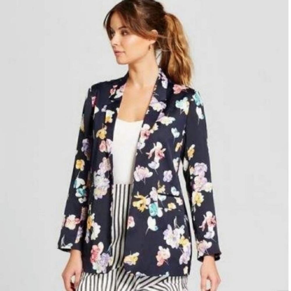 a new day Navy Floral Blazer